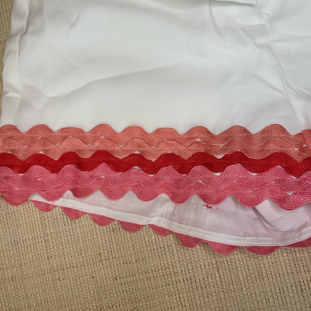 White Ric Rac Shorts Large NWT - Picture 3 of 9